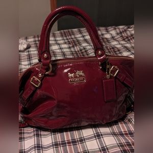 Coach crimson patent Sophia 15921